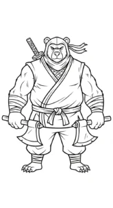coloriage Ninja updated a imprimer gratuit