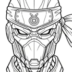 coloriage Ninja updated a dessiner en ligne
