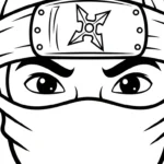 coloriage Ninja updated pour enfant de 8 ans