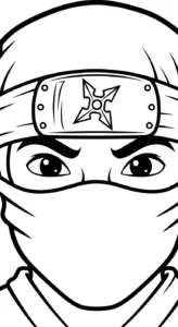coloriage Ninja updated pour enfant de 8 ans