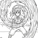 coloriage Ninja updated educatif pour enfant