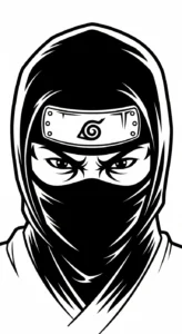 coloriage Ninja updated de pour enfants