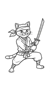 coloriage Ninja updated gratuit a imprimer