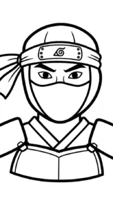 coloriage Ninja updated a colorier en ligne