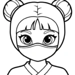 coloriage Ninja updated educatif pour enfant