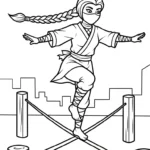 image de coloriage Ninja updated pour enfant