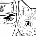 coloriage Ninja updated à imprimer