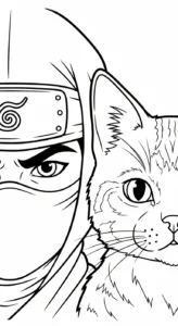 coloriage Ninja updated à imprimer
