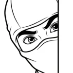 coloriage Ninja updated à imprimer pdf gratuit