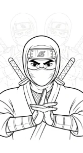 coloriage Ninja updated gratuit a imprimer