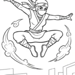 coloriage Ninja updated a dessiner et imprimer