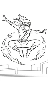 coloriage Ninja updated a dessiner et imprimer