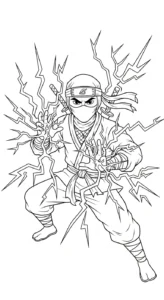 coloriage Ninja updated et dessin a imprimer