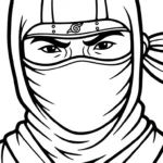 coloriage Ninja updated et decoupage