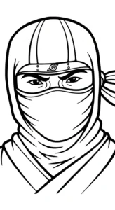 coloriage Ninja updated et decoupage