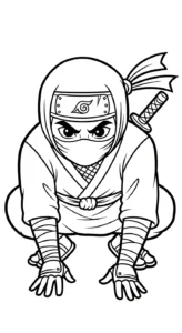 coloriage Ninja updated pour enfant gratuit