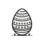 coloriage Oeuf de Pâques à imprimer pdf