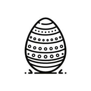 coloriage Oeuf de Pâques à imprimer pdf