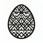 coloriage Oeuf de Pâques pour enfant de 3 ans