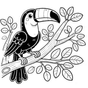 imprimer coloriage Oiseau pour enfant