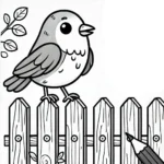 coloriage Oiseau pour enfant de 5 ans