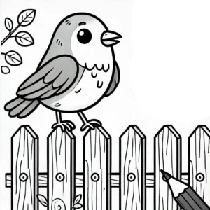 coloriage Oiseau pour enfant de 5 ans