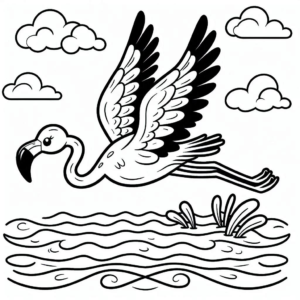 coloriage Oiseau et découpage à imprimer
