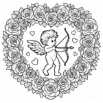 coloriage Saint Valentin à imprimer pour enfant de 10 ans