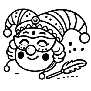 coloriage carnaval pour enfants