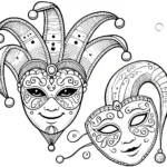 coloriage carnaval de pour enfants