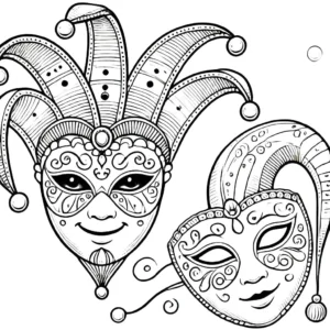 coloriage carnaval de pour enfants