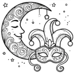 coloriage carnaval à imprimer pour enfant de 8 ans
