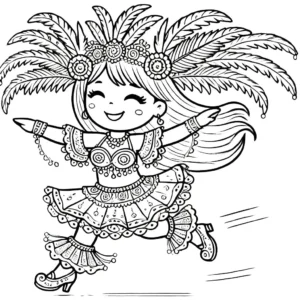 coloriage carnaval à imprimer pour enfant de 3 ans