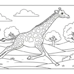 coloriage girafe updated pour enfant de 10 ans