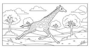 coloriage girafe updated pour enfant de 10 ans