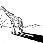 coloriage girafe updated pour enfant de 5 ans