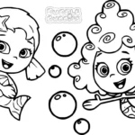 coloriage Bubble Guppies à imprimer pour enfant de 6 ans