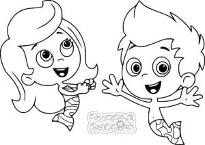 coloriage Bubble Guppies a imprimer gratuitement