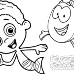coloriage Bubble Guppies à imprimer pour enfant de 3 ans