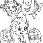 coloriage Bubble Guppies et decoupage a imprimer gratuit