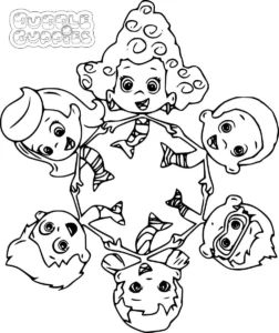 coloriage Bubble Guppies pour enfant a imprimer gratuit