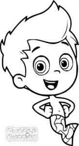 coloriage Bubble Guppies pour enfant de 4 ans