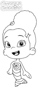 coloriage Bubble Guppies et decoupage