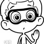 coloriage Bubble Guppies à imprimer pour enfant de 3 ans