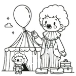 coloriage Cirque pour enfants a imprimer