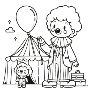 coloriage Cirque pour enfants a imprimer