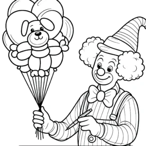 coloriage Cirque et decoupage