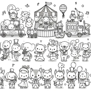 coloriage Cirque gratuit pour enfants