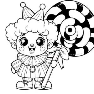 coloriage Cirque et decoupage
