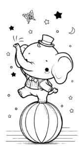 coloriage Cirque gratuit a imprimer